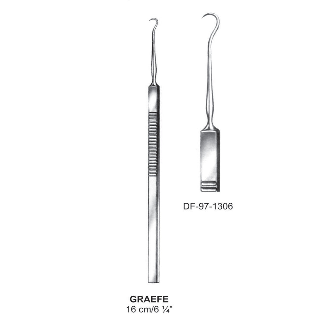 Graefe Retractors,16cm  (DF-97-1306) by Dr. Frigz