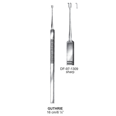 Guthrie Retractors Double Hooklets Sharp Fig.2, 16cm  (DF-97-1309) by Dr. Frigz