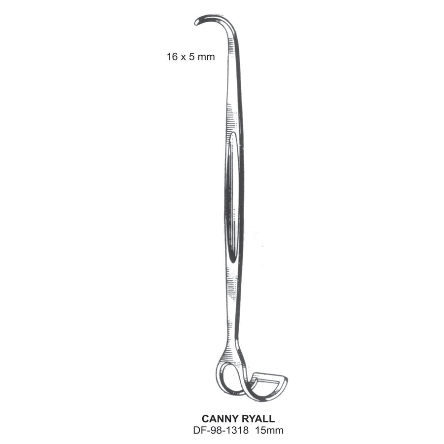 Canny Ryall Retractors,15mm ,16X5mm  (DF-98-1318) by Dr. Frigz