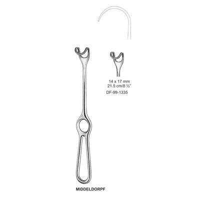 Middeldorpf Retractors 21.5cm 14X17mm  (DF-99-1335)