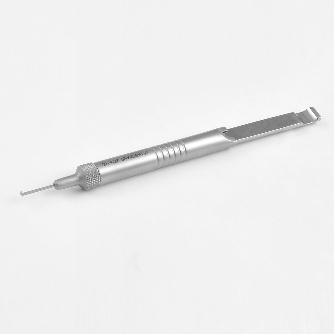 Depth Gauge  2.5 mm Dia & 2.7 mm Screw , 60 mm Length (DF-V-75-9051-00) by Dr. Frigz