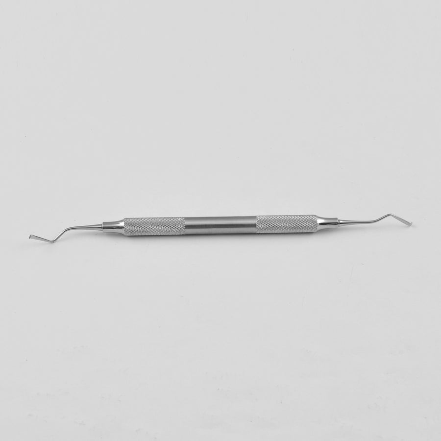 Goldmann-Fox Hoe For Removing Heavy Calculus Deposits, Buccal / Lingual Teeth Cleaner  D/E  Fig. Gf-5 , Round Handle Hollow (Dt-V-0125) by Raymed