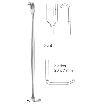 Senn-Miller Retractors Blunt 16cm Blades 20 X 7 mm (E-025-20)