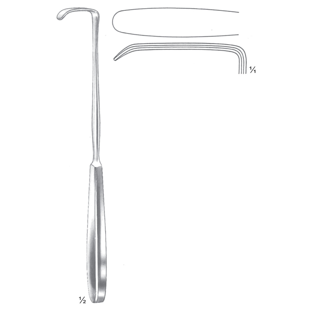 Langenbeck Retractors 22.5cm 50 X 11 mm (E-063-50) by Dr. Frigz