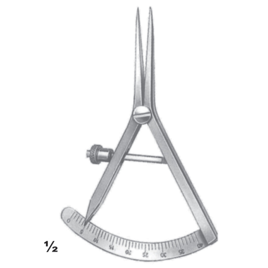 Castroviejo-Epker Dignostic Straight 9cm Measuring Range Calibre 40 mm (G-001-09) by Dr. Frigz