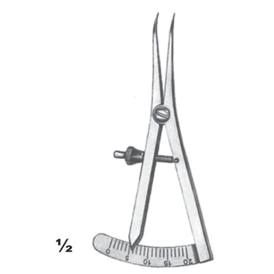 Castroviejo Dignostic Curved 8cm Measuring Range Calibre 20 mm (G-005-08) by Dr. Frigz