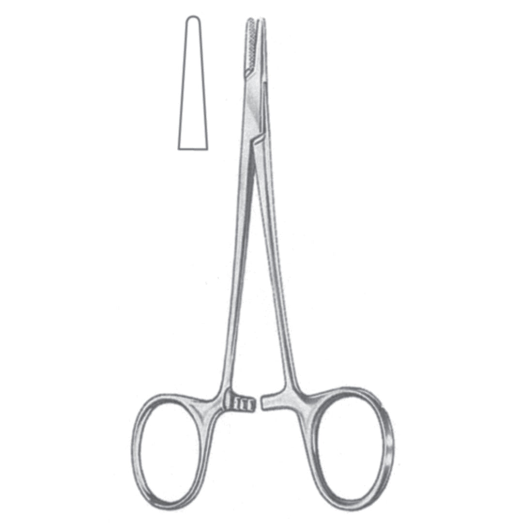 Halsey Needle Holders Straight 13cm Plain (I-002-13) by Dr. Frigz