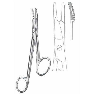 Gillies Needle Holders Curved 16cm Right Hand (I-030-16)