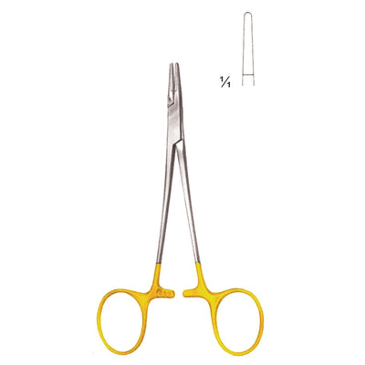 Halsey Needle Holders Straight Tc 13cm Smooth Jaw (I-032-13TC)