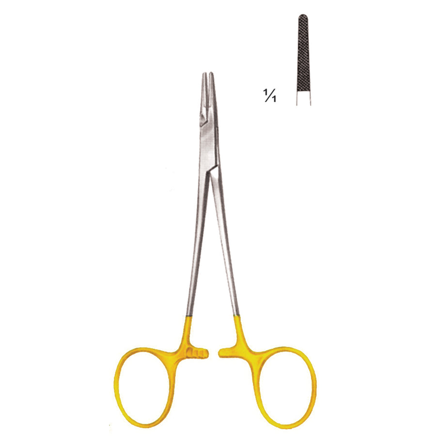Halsey Needle Holders Straight Tc 13cm 0.4 mm (I-033-13Tc) by Dr. Frigz