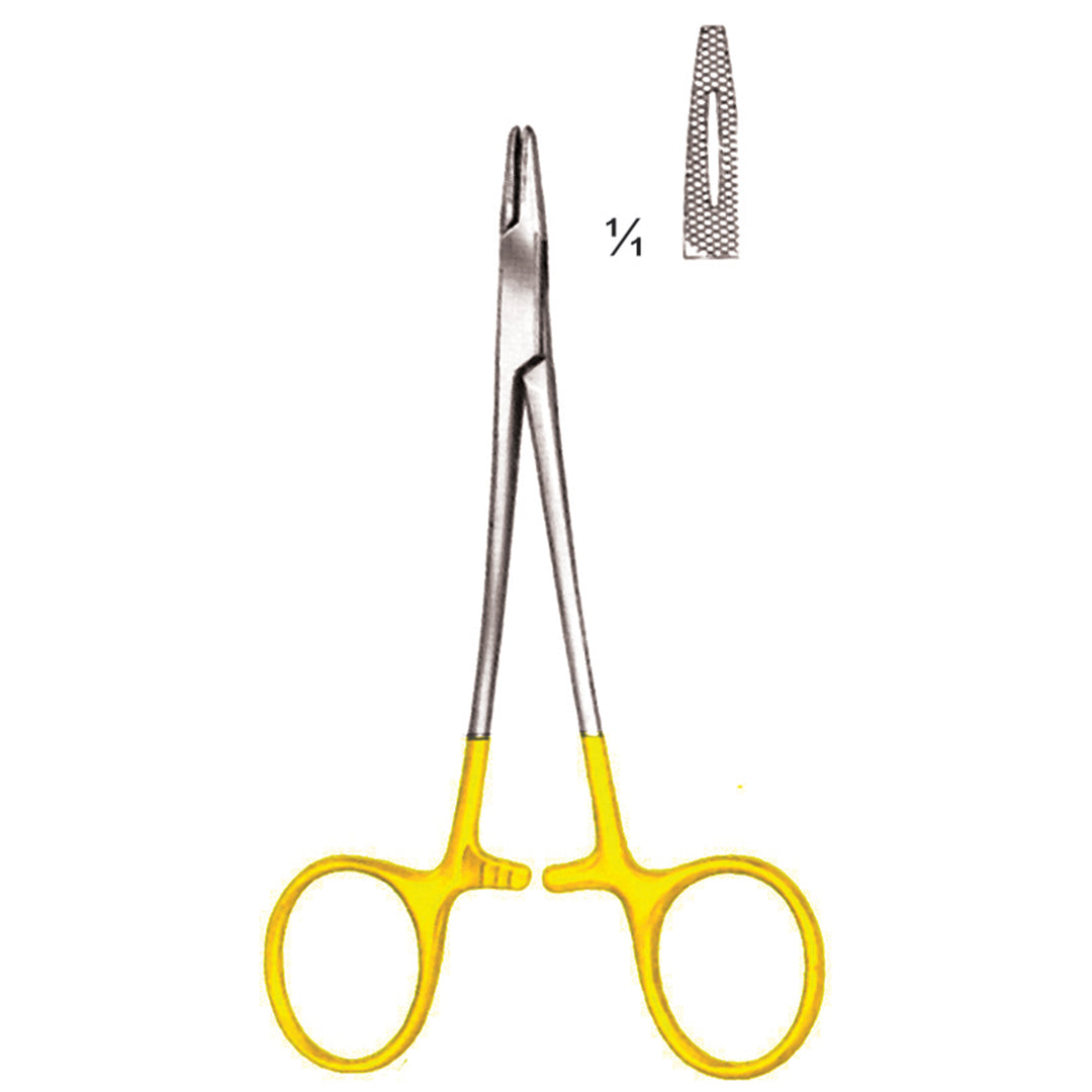 Derf Needle Holders Straight Tc 12cm 0.4 mm (I-036-12Tc) by Dr. Frigz