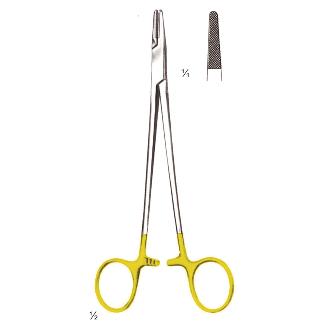 Mayo-Hegar Needle Holders Straight Tc 18cm Standard Profile 0.5 mm (I-042-18Tc) by Dr. Frigz