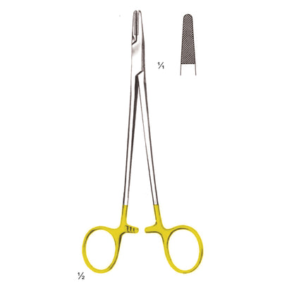 Mayo-Hegar Needle Holders Straight Tc 20cm Standard Profile 0.5 mm (I-043-20Tc)