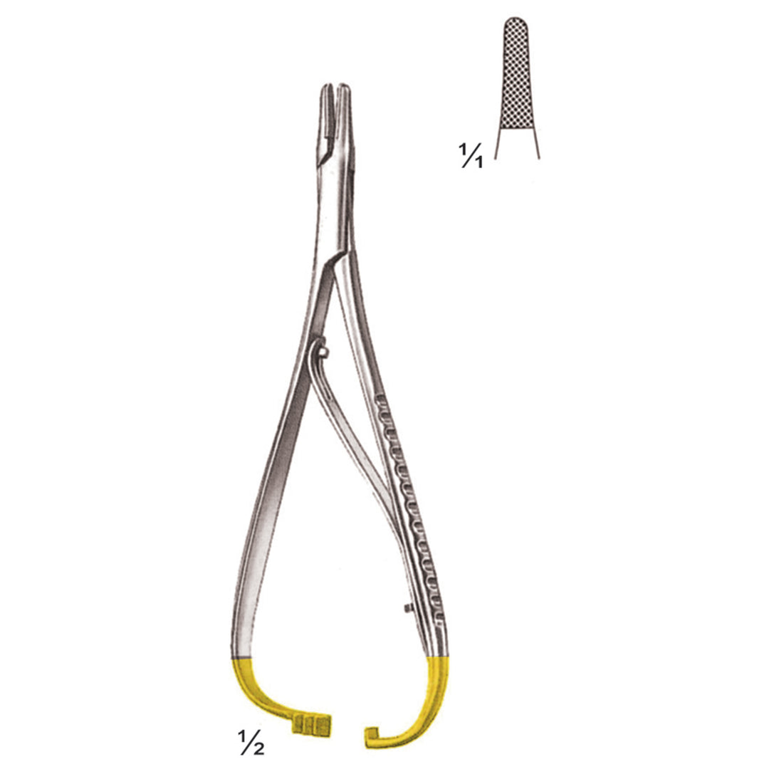 Mathieu Needle Holders Straight Tc 14cm Standard Profile 0.5 mm (I-048-14Tc) by Dr. Frigz
