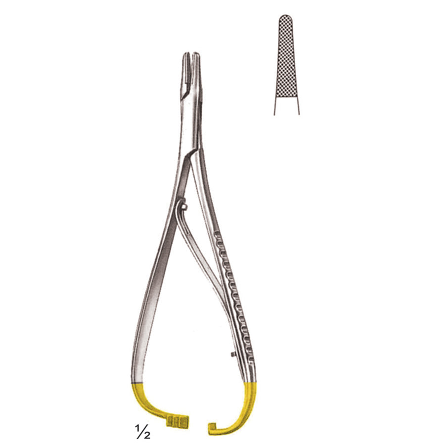 Mathieu Needle Holders Straight Tc 17cm Standard Profile 0.5 mm (I-049-17Tc) by Dr. Frigz