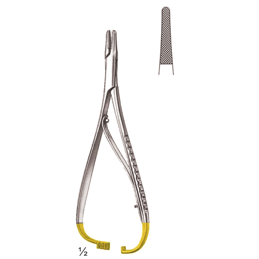 Mathieu Needle Holders Straight Tc 20cm Standard Profile 0.5 mm (I-050-20Tc) by Dr. Frigz
