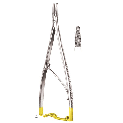 Zweifel Needle Holders Straight Tc 23cm With Hinged Retchet, Standard Profile 0.5 mm (I-058-23Tc) by Dr. Frigz