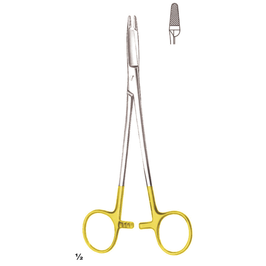 Olsen-Hegar Needle Holders Straight Tc 17cm Standard Profile 0.5 mm (I-064-17Tc) by Dr. Frigz