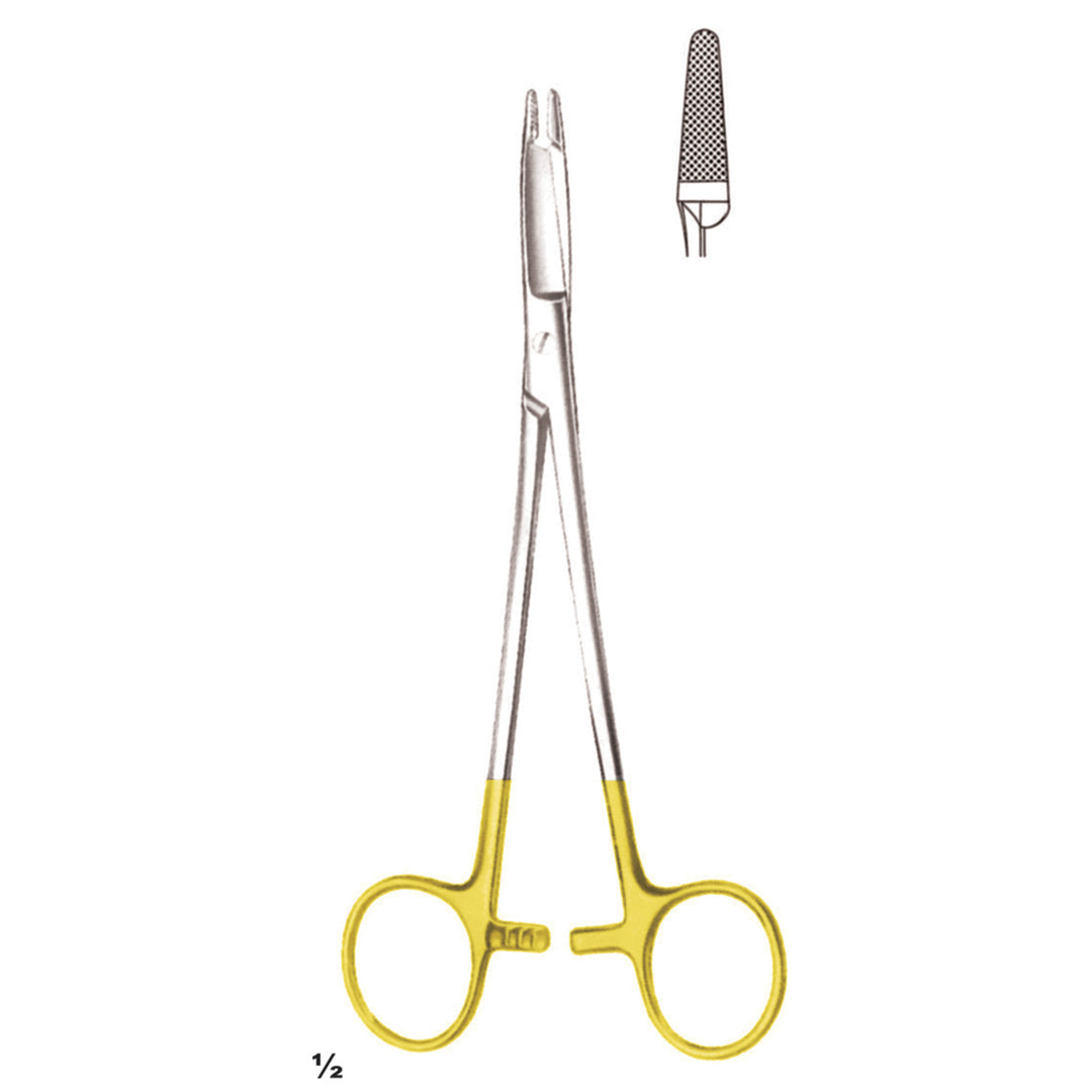 Olsen-Hegar Needle Holders Straight Tc 19cm Standard Profile 0.5 mm (I-065-19Tc) by Dr. Frigz