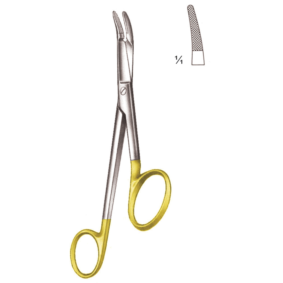 Gillies Needle Holders Curved Tc 16cm Standard Profile 0.5 mm (I-066-16Tc) by Dr. Frigz