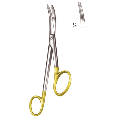 Gillies Needle Holders Curved Tc 16cm Standard Profile 0.5 mm (I-066-16Tc) by Dr. Frigz