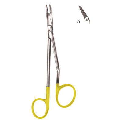 Gillies-Mini Needle Holders Curved Tc 15cm Mini Profile 0.4 mm (I-068-15Tc) by Dr. Frigz