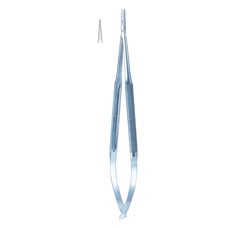Micro Needle Holders Straight Ti 18cm Without Lock, Diamond Coated Jaw 11 X 0.4 mm (I-086-18) by Dr. Frigz