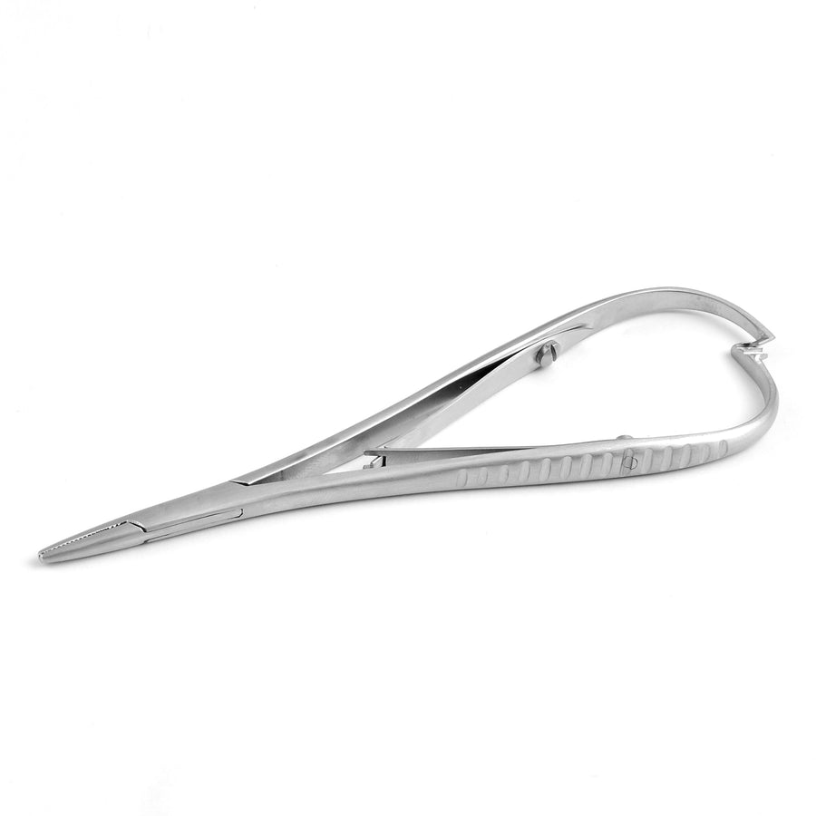Mathieu Needle Holders Straight 14cm Double Spring (I-V-016-14D) by Dr. Frigz