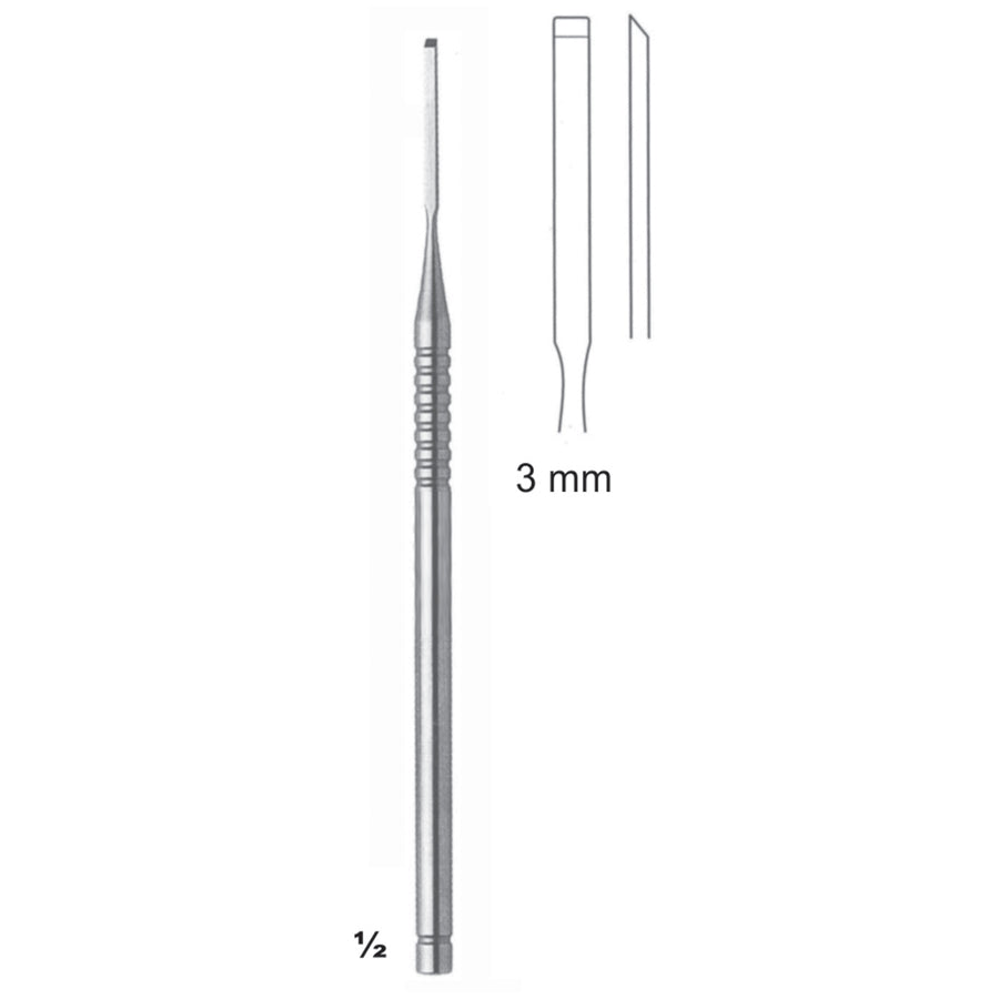 Buckley Chisels, Periosteal Elevators 16cm 3 mm (J-022-03) by Dr. Frigz