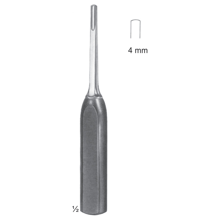 Mini-Lexer Chisels, Periosteal Elevators 18cm 4 mm (J-032-04) by Dr. Frigz