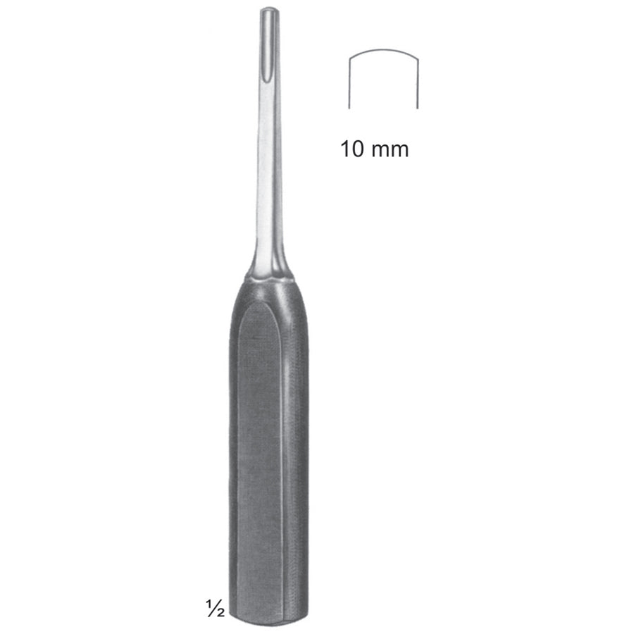 Mini-Lexer Chisels, Periosteal Elevators 18cm 10 mm (J-035-10) by Dr. Frigz