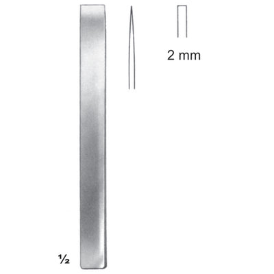 Lambotte, Mini Chisels, Periosteal Elevators 12.5cm 2 mm (J-037-02) by Dr. Frigz