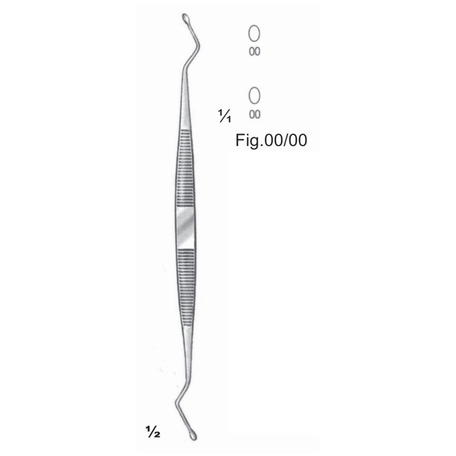 Williger Chisels, Periosteal Elevators 17cm Oval Fig 00/00 (J-064-00) by Dr. Frigz