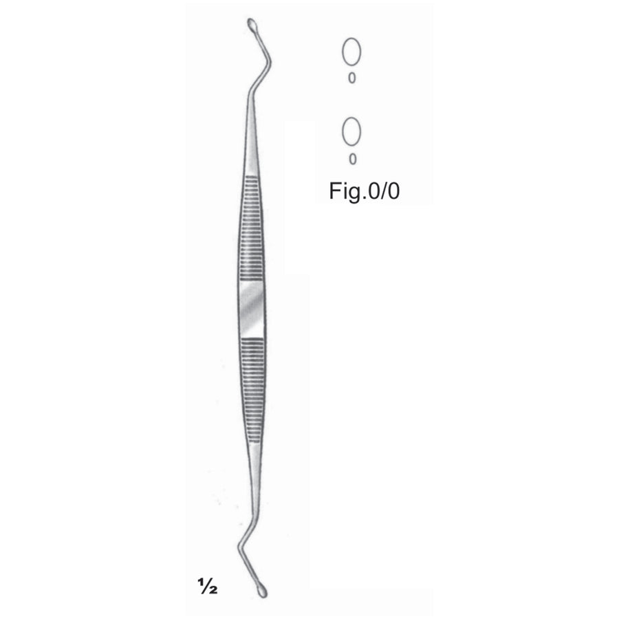 Williger Chisels, Periosteal Elevators 17cm Oval Fig 0/0 (J-065-01) by Dr. Frigz