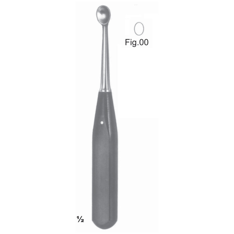 Volkmann Chisels, Periosteal Elevators 18cm Oval, With Plastic Handle Fig 00 (J-069-20) by Dr. Frigz