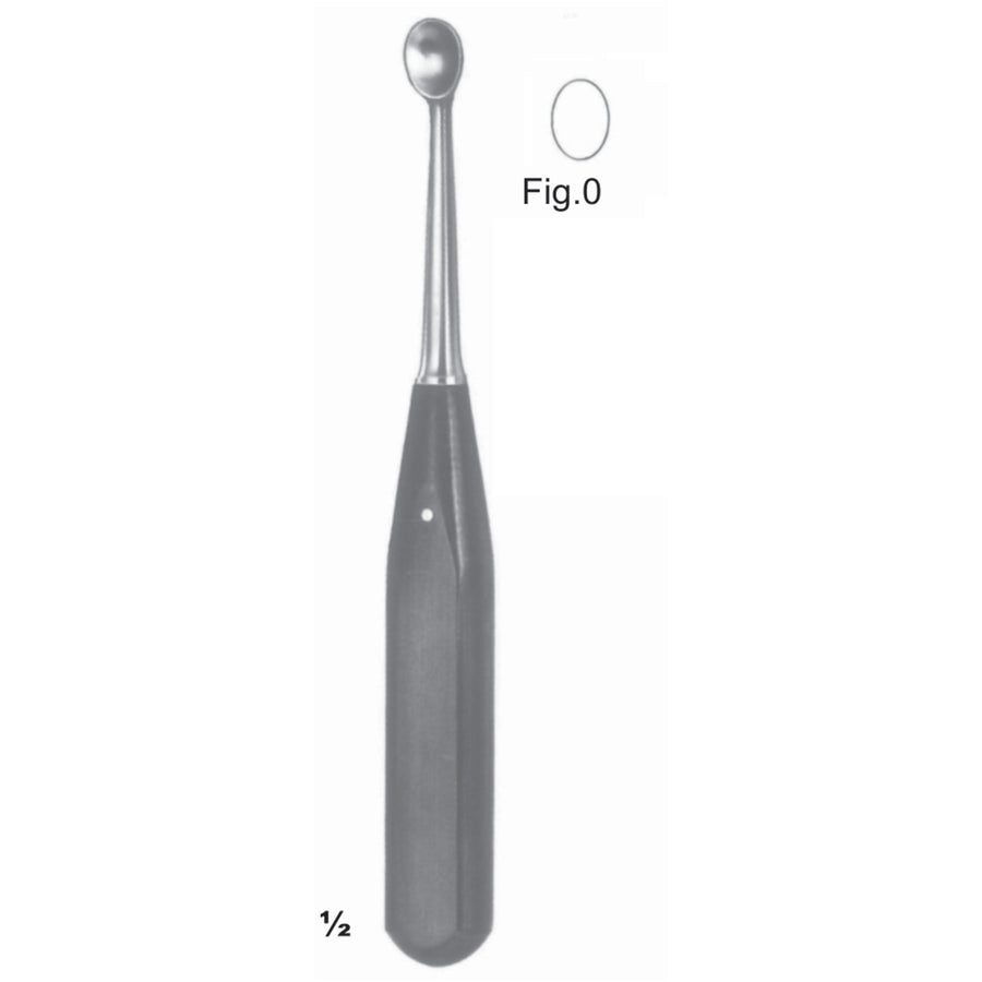 Volkmann Chisels, Periosteal Elevators 18cm Oval, With Plastic Handle Fig 0 (J-070-40) by Dr. Frigz
