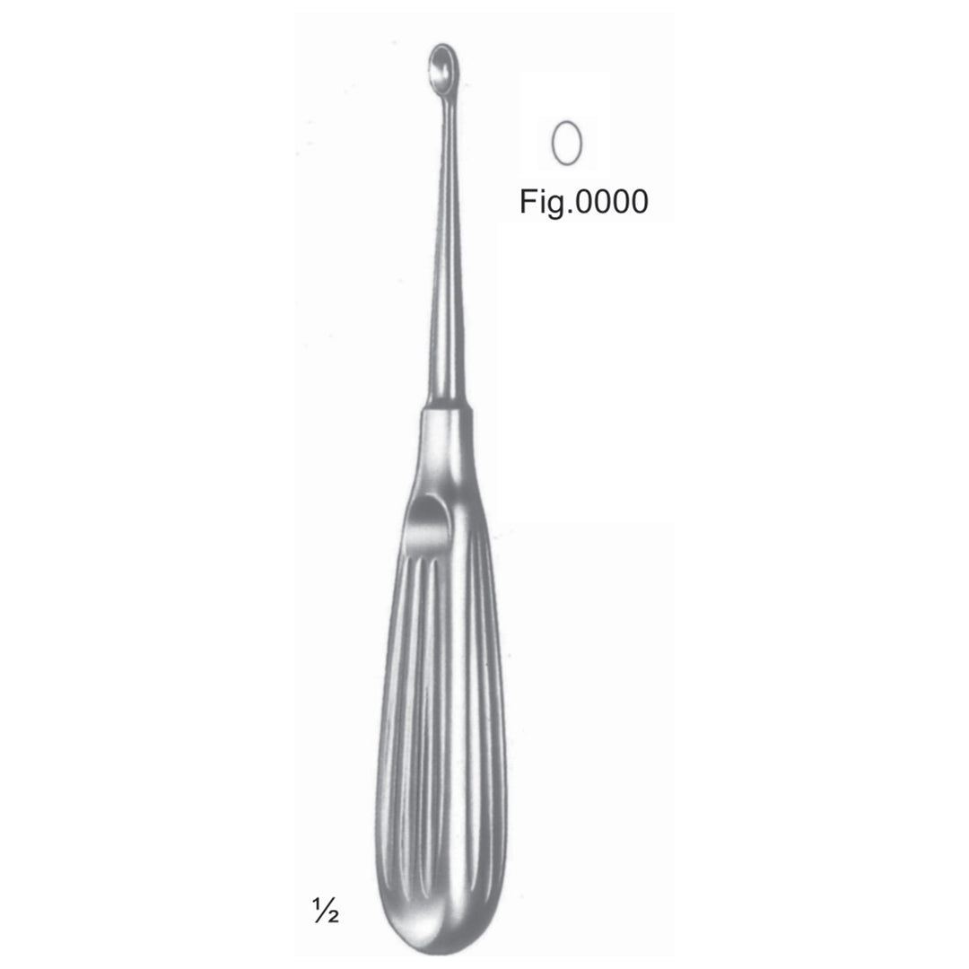 Volkmann Chisels, Periosteal Elevators 17cm Oval, With Hollow Handle Fig 0000 (J-071-10) by Dr. Frigz