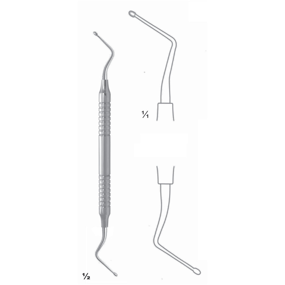 Hemingway Chisels, Periosteal Elevators 17cm Fig 0/0 (J-090-00) by Dr. Frigz