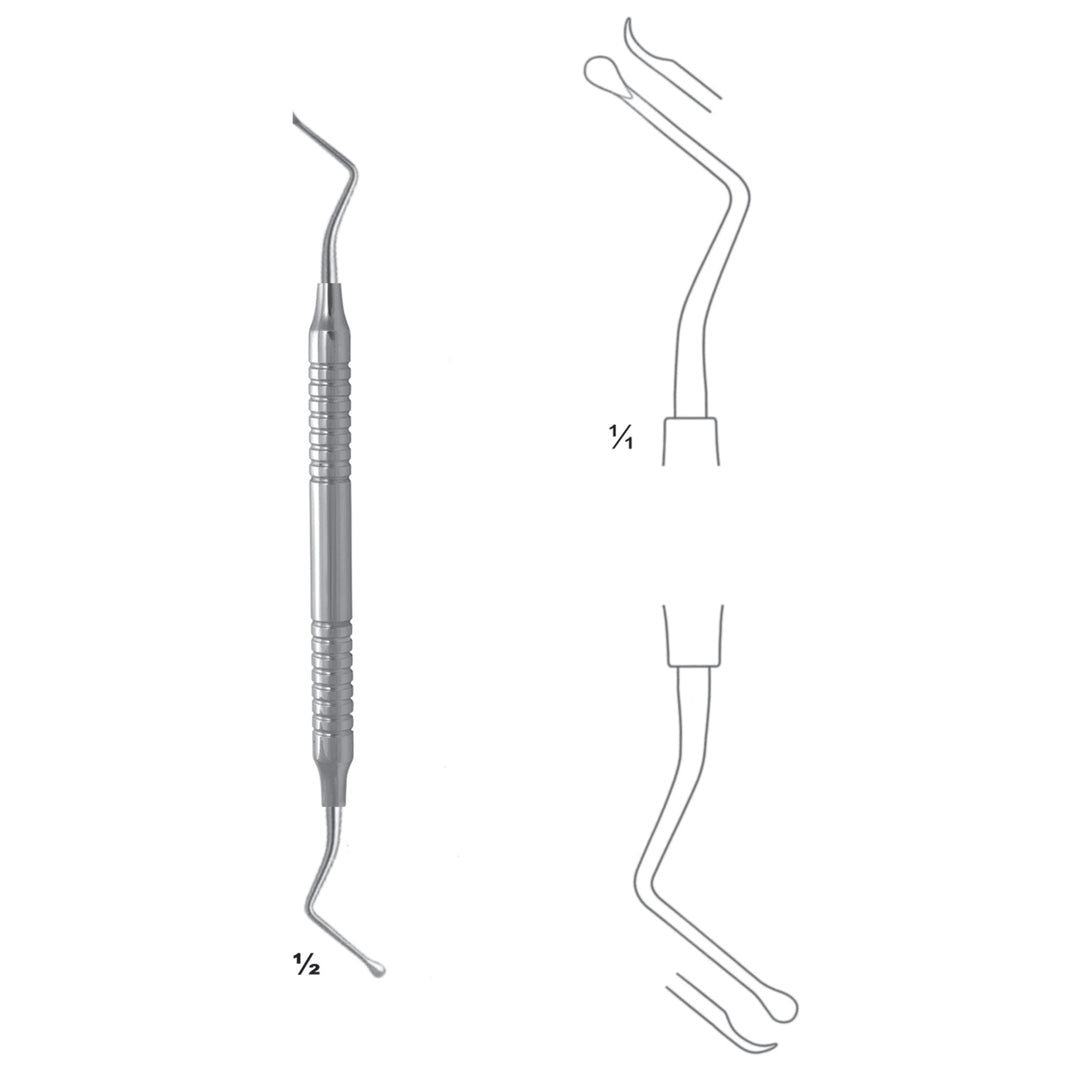 Lucas-Frigz Chisels, Periosteal Elevators 17.5cm Fig 0/0 (J-100-00) by Dr. Frigz