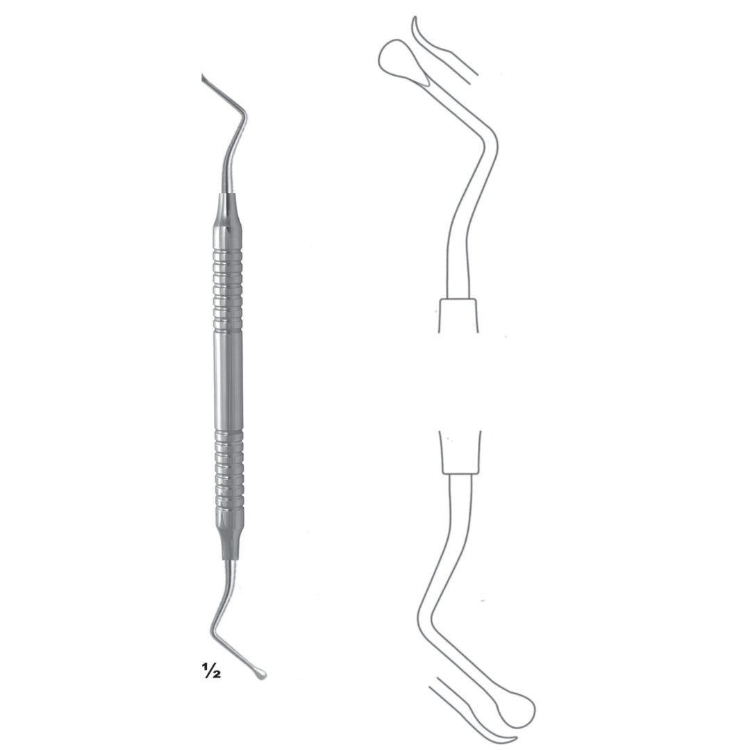 Lucas-Frigz Chisels, Periosteal Elevators 17.5cm Fig 3/3 (J-103-33) by Dr. Frigz