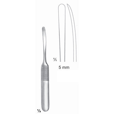 Williger Chisels, Periosteal Elevators 12.5cm Solid 5 mm (J-104-05)