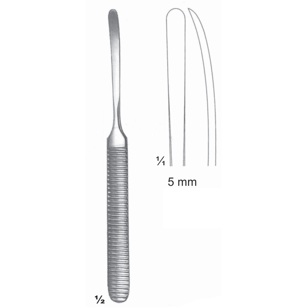 Williger Chisels, Periosteal Elevators 16cm Solid 5 mm (J-106-05) by Dr. Frigz