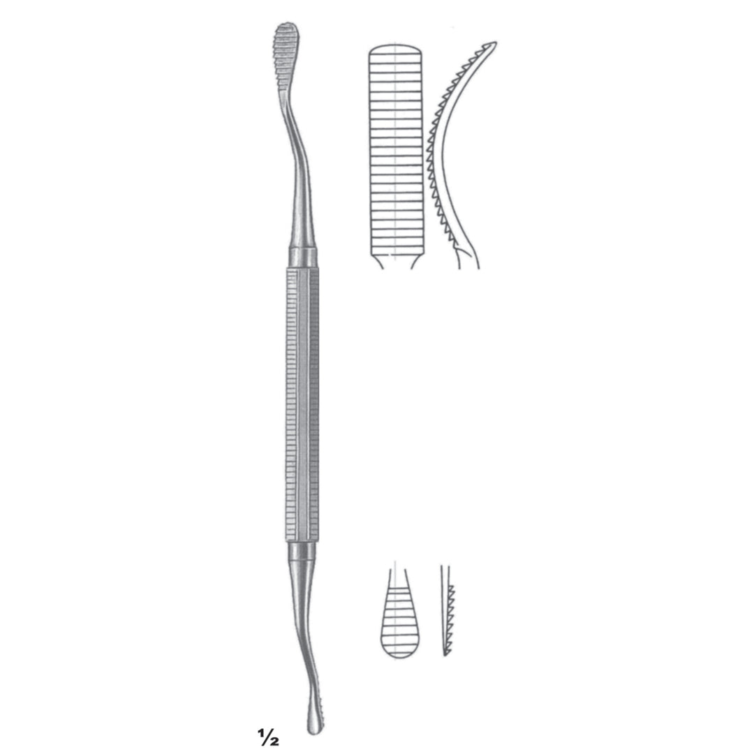 Miller-Colburn Chisels, Periosteal Elevators 18cm Down Words Cutting Fig 3 (J-122-03) by Dr. Frigz