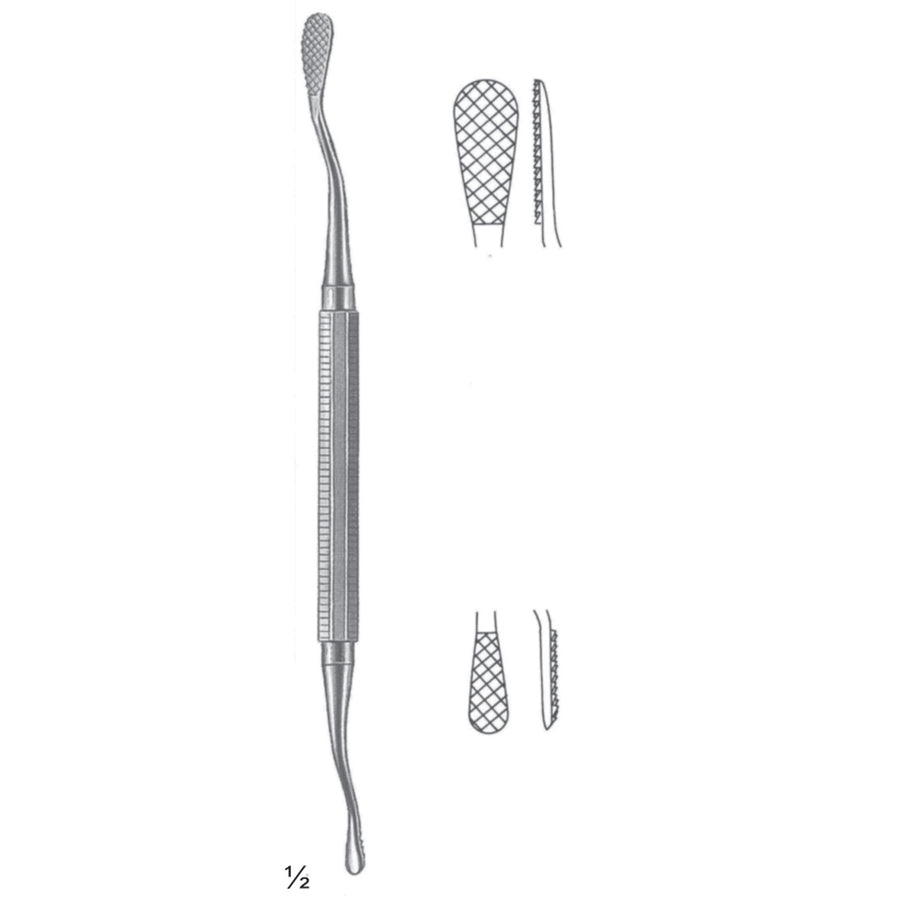 Miller-Colburn Chisels, Periosteal Elevators 18cm Cross Cut Fig 1 (J-125-01) by Dr. Frigz