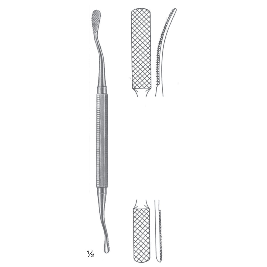 Miller-Colburn Chisels, Periosteal Elevators 18cm Cross Cut Fig 2 (J-126-02) by Dr. Frigz