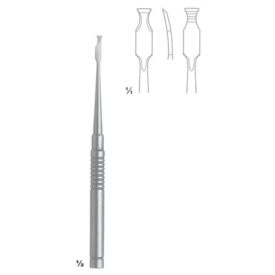 Ochsenbein Chisels, Periosteal Elevators Modified, Downwards Curved, Back Side Graduation, For Removing Transplants And Spongiosa Fig 2 (J-141-02)