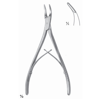 Friedmann-Micro Chisels, Periosteal Elevators Curved 15cm 30 Degree (J-155-15)