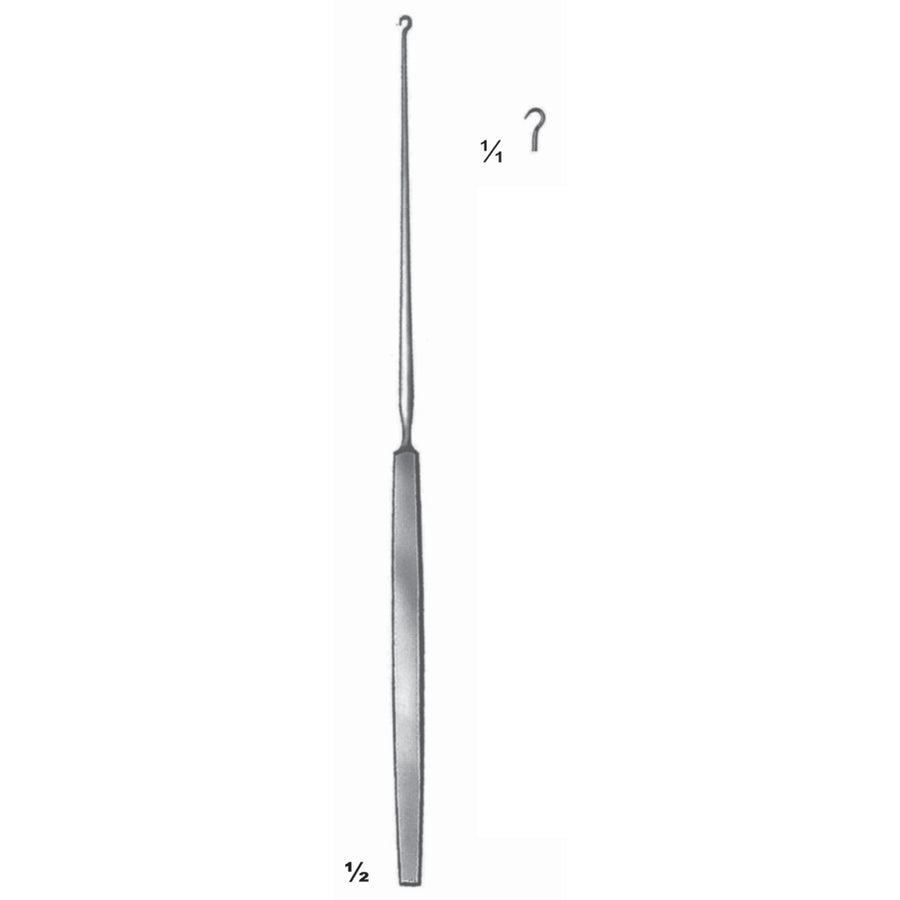 Gillies Skin Hooklets 18cm Sharp, Small Curvature. Fig 1 (K-003-18) by Dr. Frigz