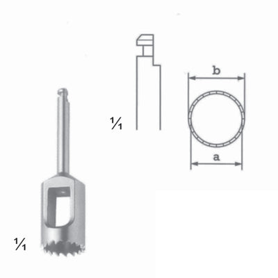 Bone Instruments A (10,0 Mm), B (11,0 Mm) (L-015-10)