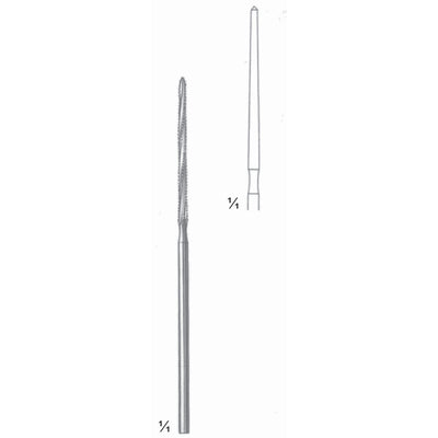 Lindeman Bone Instruments Straight 8cm 35 mm For Vertical Cuts In The Buccal Aspect Of The Mandible (L-026-08)